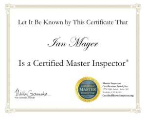 Certified Master Inspector