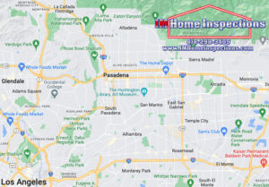 Map of Pasadena, CA