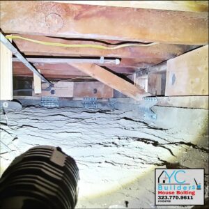 A foundation after a retrofit