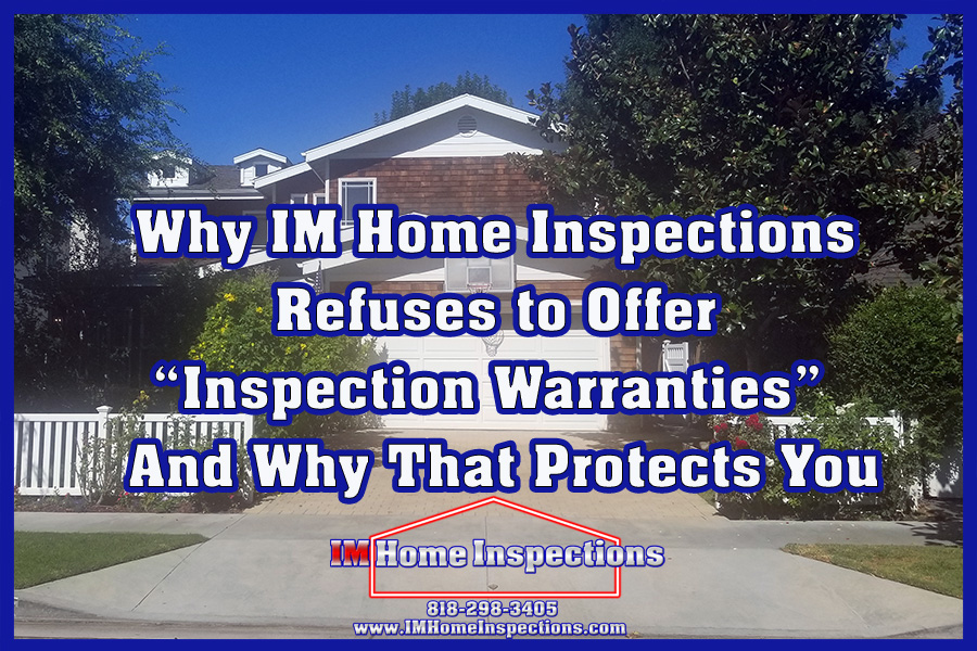 Inspection Warranties in front of a nice house