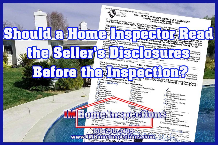 The seller's disclosures