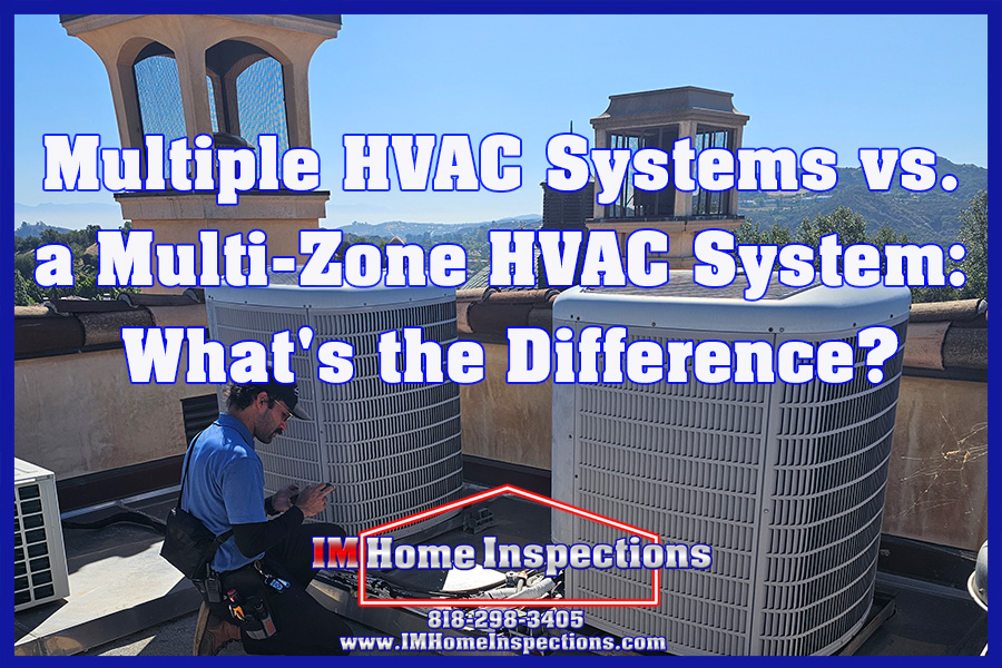 Inspector inspecting multiple AC systems